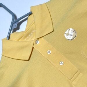 NEW Ivy Crew Sunny Yellow Mens‎ Medium Polo Shirt Perfect